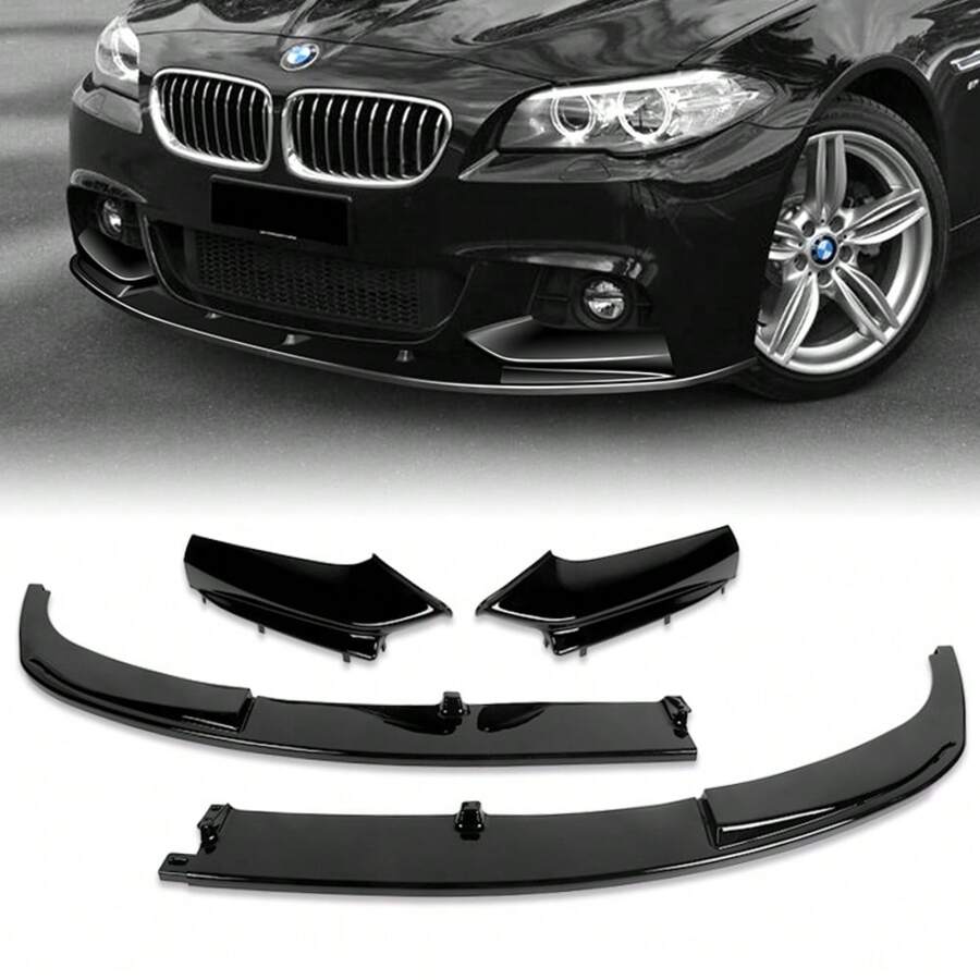 For 2011 - 2016 BMW F10 528i 530i 550i M-Sport Front Bumper Spoiler Lip ...