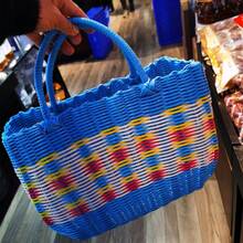 1入組編織蔬菜、沐浴、購物、收納及採收籃，可攜式 - 彩色 - 查看 8