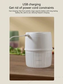 Wireless Electric Multi-Functional Garlic Masher For Home Use, Food Processor, Meat Grinder, Garlic Mincer,Kitchen,Kitchen Items,Food,Cooking,Camping,Vacation,Beach,Room Decor,Organizer,Party,Travel.