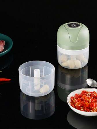 Exprimidor eléctrico de ajo, picadora pequeña, molinillo multifuncional para alimentos de bebé, picadora de carne