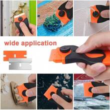 24入組汽車貼膜工具套裝，包含毛毡擦窗刮、刮刀和擦窗器 - 藍色 - 查看 6