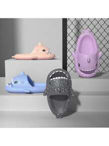 Par De Sandalias Tiburón Fluorescentes Brillosas Brillan En La Oscuridad Planas Cómodas Colores Para Niños Niña Niño Antideslizantes Descanso Chanclas Infantil Tallas Pequeñas - Rosa - Ver 10