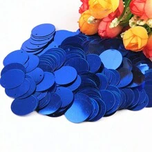 20g 180pcs Paillettes 2cm Round Sequins Side Hole Loose Sequin 20mm Mix Color For Jewelry Making Diy Sewing Garment Craft Wedding Dress Decor