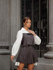 Women Two-Piece Outfits - Grey - View 4