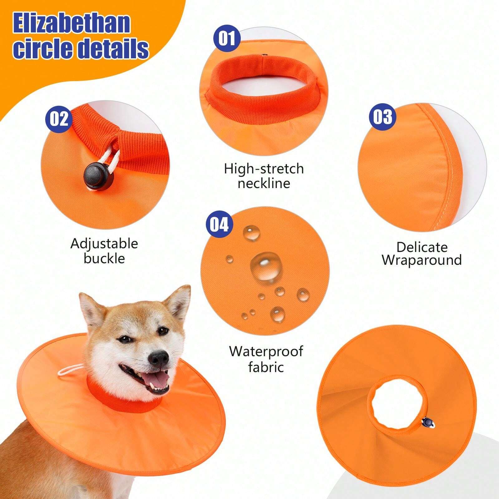 Collier De Récupération Pour Chien - Confortable, Réglable, Pour Chiens Moyens/grands, Post-opératoire Ou Cervical - 11