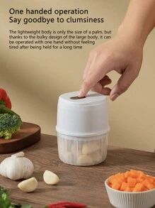 Wireless Electric Multi-Functional Garlic Masher For Home Use, Food Processor, Meat Grinder, Garlic Mincer,Kitchen,Kitchen Items,Food,Cooking,Camping,Vacation,Beach,Room Decor,Organizer,Party,Travel.