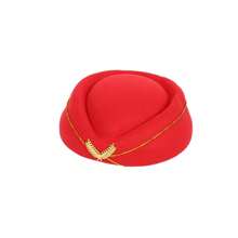 Cosplay-Accessoires Stewardess Hut weibliches Baskenmütze-Hut-Kostümrequisit Stewardess gleicher Stil Flughut Damen-Live-Requisiten-Hut Osterhut Urlaubsparty-Sammelhut - Verschiedenfarbig - Übersicht 10