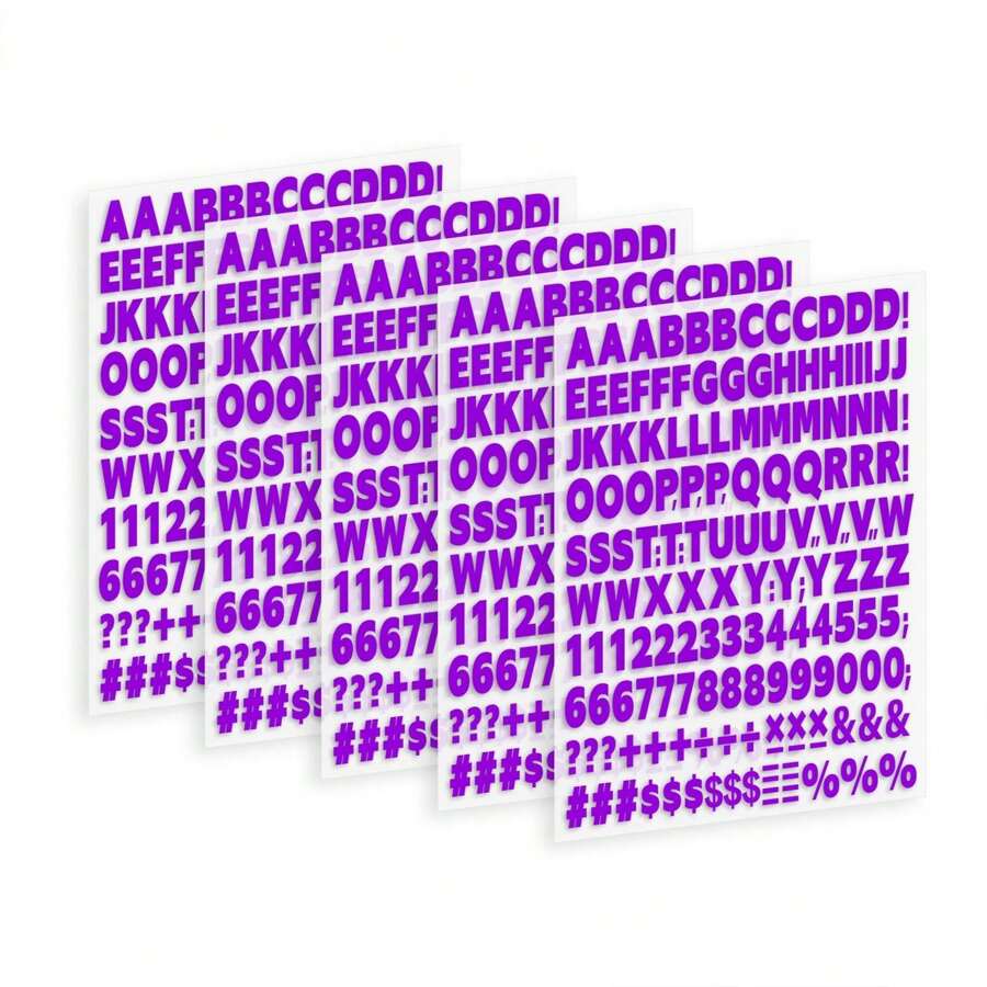 5 Sheets 830 Pieces Iron On Letters And Numbers For Clothing, 1 Inch Iron On Vinyl Letters With