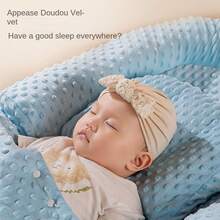 Newborn Baby Bionic Bed, Portable Anti-Pressure Infant Bed - Pink - View 5