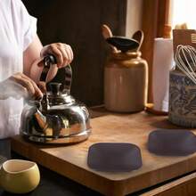 1套/6入組日式功夫茶杯杯墊，創意木質裝飾防滑杯墊，茶具配件