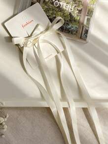 6 件套女士发饰星星和蝴蝶结套装，芭蕾风格蝴蝶结丝带发夹，适合双马尾辫、辫子和仙女头带，甜美可爱，适合日常使用，女士冬季服装，礼物，蝴蝶结 - 米色 - 查看 5