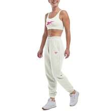 Reebok Women's Identity Drawstring French Terry Joggers - Chalk - View 4