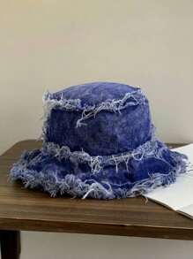 1pc Men's Washed Vintage Sun Protection Streetwear Bucket Hat, Suitable For Outdoor Activities - Bucket Hat - View 13