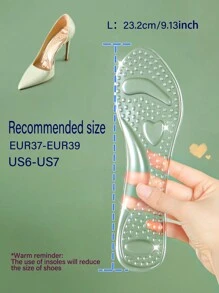 1 双高跟鞋隐形半鞋垫，防滑，10/7 长度鞋垫 - 3/4"鞋墊 - 查看 8