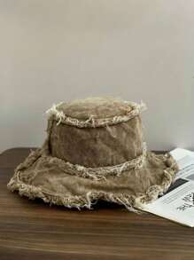 1pc Men's Washed Vintage Sun Protection Streetwear Bucket Hat, Suitable For Outdoor Activities - Bucket Hat - View 15