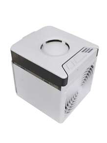 AIRE ACONDICIONADO con luz led, solución compacta para espacios reducidos, Ventilador de Mesa con Humidifcador - Blanco y Negro - Ver 6