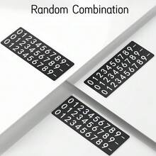 1pc Temporary Car Parking License Plate With Personalized Logo Creative Interior Decoration Phone Holder - Multicolor - View 6