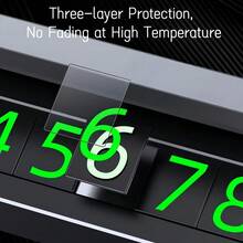 1pc Temporary Car Parking License Plate With Personalized Logo Creative Interior Decoration Phone Holder - Multicolor - View 4