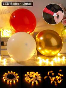 LED Balloon Lights For Weddings, Mini Glow Party Lights For Wedding Decorations, Holiday Photo Prop Accessories, Mini LED Light, Paper Light Lanterns Hanging Balloon Lights, Holiday Decorative Night Lights, Tiny Led Bulbs Flash - Great For Parties, Wedding Decoration, Birthday Decorations, Flowers Decoration, Party Decoration, Gift Box Decoration, Holiday Decoration, Outside Decor, DIY Gifts Decorative, Valentine's Day Decoration Balloon Lights, DIY Valentines Gifts, New Years Gifts Decor. - Multicolor - View 7