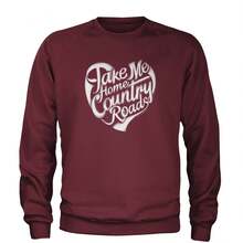 Take Me Home Country Roads Adult Crewneck Sweatshirt - 查看 6