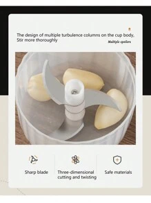 Wireless Electric Multi-Functional Garlic Masher For Home Use, Food Processor, Meat Grinder, Garlic Mincer,Kitchen,Kitchen Items,Food,Cooking,Camping,Vacation,Beach,Room Decor,Organizer,Party,Travel.