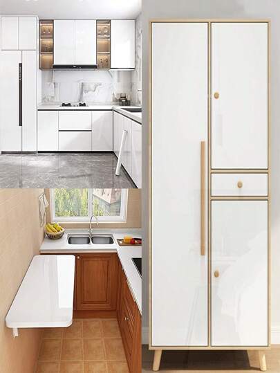 1roll Wit Furniture, Bright Kitchen Vinyl Adhesive Paper Self Wallpaper Cabinets, Tables, Waterproof Doors view 6