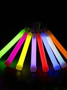 100 que phát sáng nhiều màu, vòng tay phát sáng huỳnh quang, vòng cổ, que phát sáng neon cho Giáng sinh, Ramadan, tiệc cưới, quà tặng Giáng sinh và ngày lễ tình nhân. Đũa phép màu sắc tươi sáng. (Vui lòng gấp nhẹ nhàng và sử dụng) - Nhiều màu - Xem 8