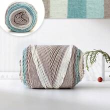 1顆五條紅彩虹色毛線球，100g，手工藝DIY編織娃娃、枕頭或毛毯 - 彩色 - 查看 3