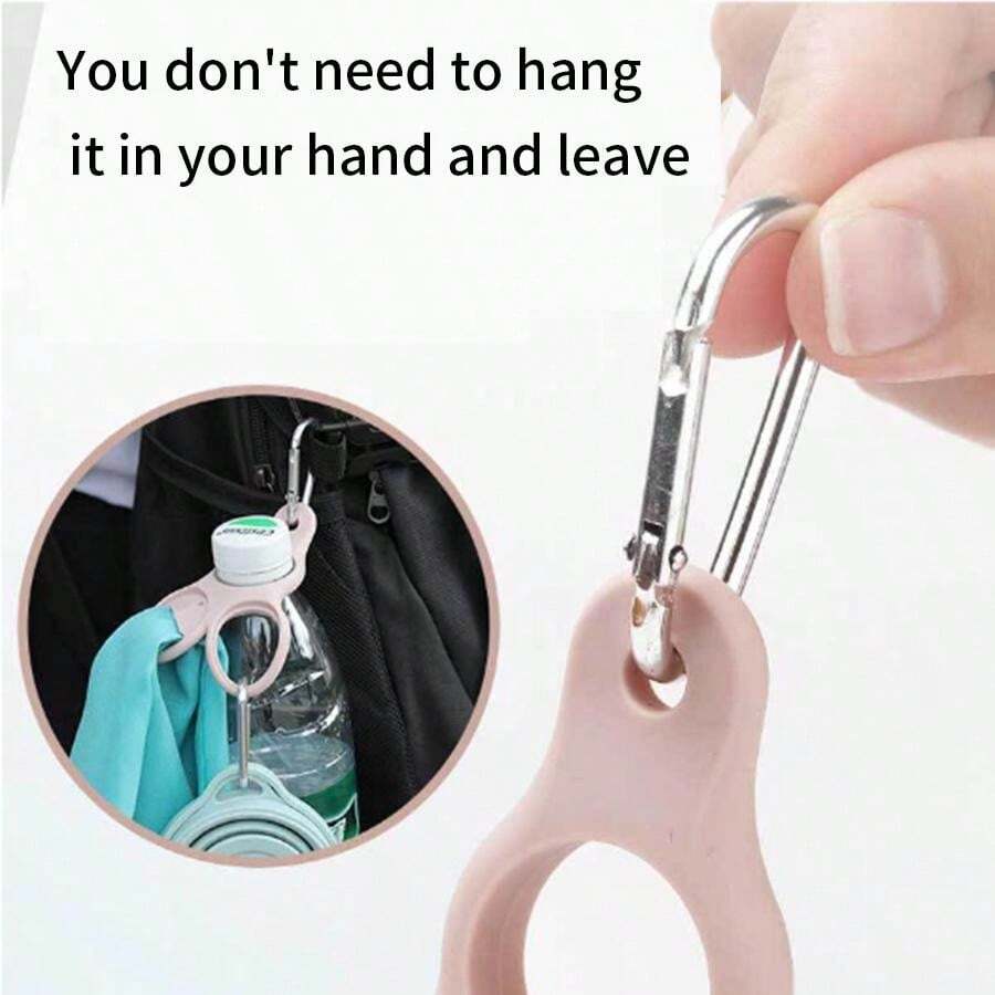 Outdoor Water Bottle Holder Clip, Mineral Water Carabiner Clip