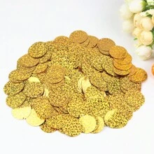 20g 180pcs Paillettes 2cm Round Sequins Side Hole Loose Sequin 20mm Mix Color For Jewelry Making Diy Sewing Garment Craft Wedding Dress Decor