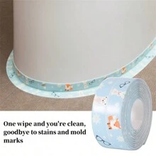 1/2/4 stuks kitstrip, geschikt voor keuken en badkamer, schimmelwerende kittape, waterdichte kitsticker voor toilet, decoratief, gemakkelijk schoon te maken, effectief tegen olie, vocht en schimmel, willekeurig patroon, stickers, muurstickers, vinylstickers voor huisdecoraties, lentedecoratie-artikelen verfrissen uw huis, Rama decoratiestickers - Veel kleurig - Bekijken 11