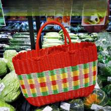 1入組編織蔬菜、沐浴、購物、收納及採收籃，可攜式 - 彩色 - 查看 9