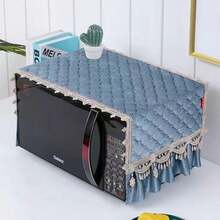 Microwave Oven Toaster Cover Cloth, Dust-Proof, Oil-Proof, Universal Household Lace Dust Cover, Rectangular, Thick Italian Velvet