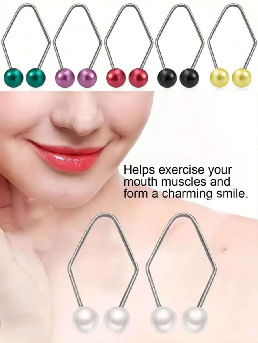 2 Pieces Of Facial Dimple Trainer, Easy To Wear, Helps Form Natural