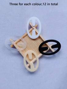 Set de 12 cierres invisibles para sujetador con formas de mariposa, corazón y flor de ciruelo, solución perfecta para correas de sujetador que se resbalan, cuidado del Body para viajes, deportes, al aire libre, cinturones de enfriamiento para el verano, playa y viajes