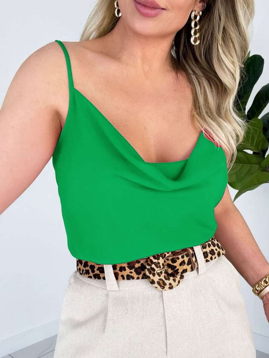 Women Tank Tops & Camis - Green - View 1