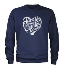 Take Me Home Country Roads Adult Crewneck Sweatshirt - 查看 7