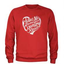 Take Me Home Country Roads Adult Crewneck Sweatshirt - 查看 8