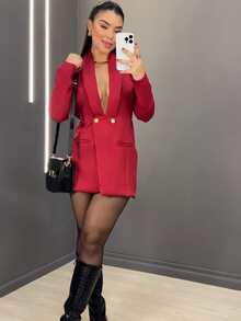 Women Jumpsuits - Rojo - Ver 2