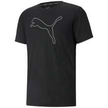 Puma Boyfriend Style Men's Performance Moisture-Wicking Cat T-Shirt - Black - View 1