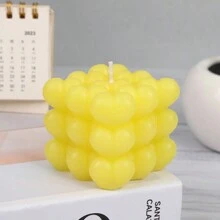 1 Stück herzförmige Aromatherapie-Kerze zum Selbermachen, 5 Farboptionen, handgefertigt mit leichten Farbvariationen