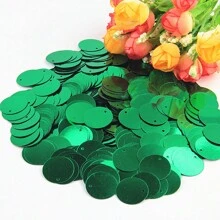 20g 180pcs Paillettes 2cm Round Sequins Side Hole Loose Sequin 20mm Mix Color For Jewelry Making Diy Sewing Garment Craft Wedding Dress Decor