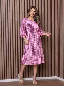 Women Dresses - 玫瑰紅 - 查看 1