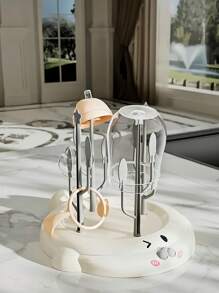 1 pieza Escurridor de biberones y tetinas para bebé, colores al azar - Beis - Ver 2