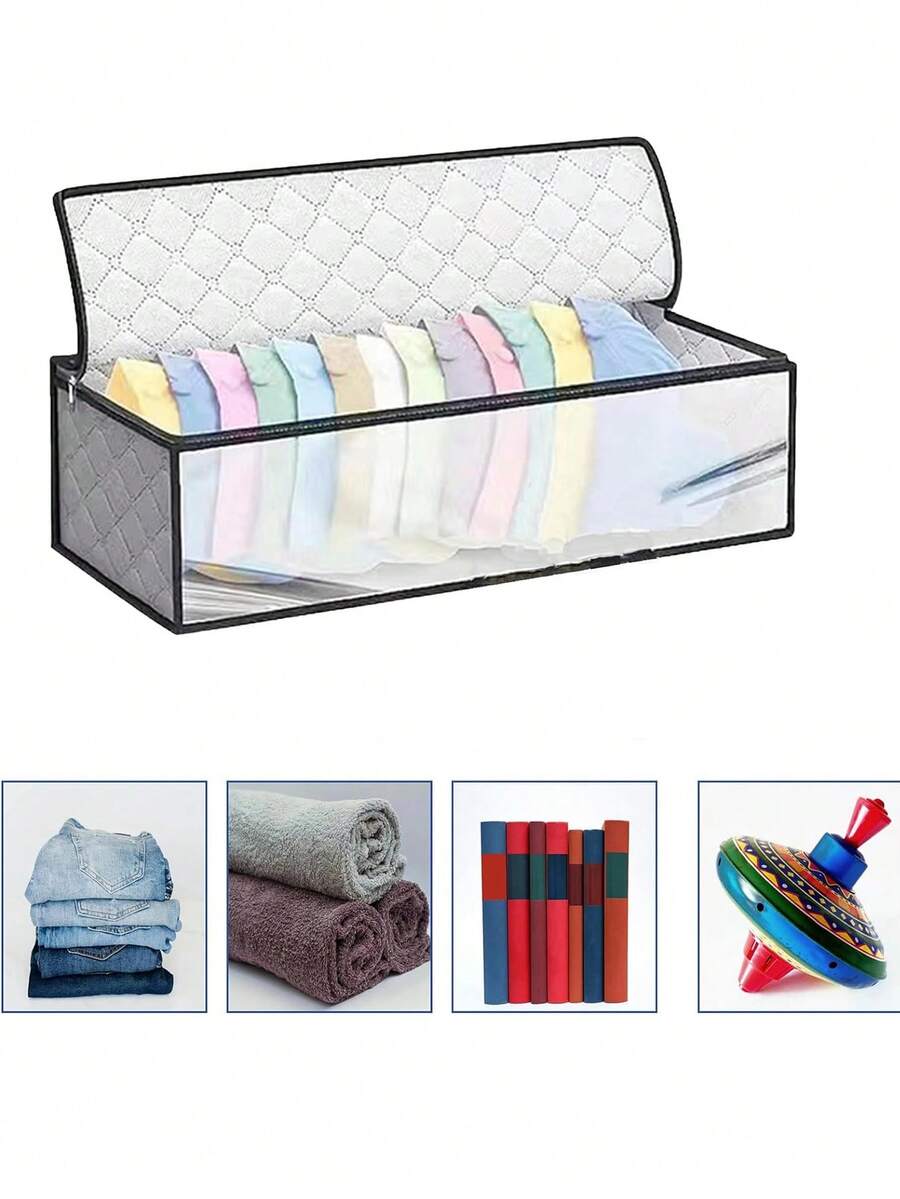 Cap Storage Box, Baseball Cap Organizer With Transparent Plastic Cover And Sturdy Handle, Large Capacity Hat Storage Bag Suitable For Home And Travel - Multicolor - View 1