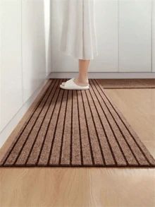 1入活動式防滑復古條紋小地毯，適用於臥室、廚房、洗衣房、走廊、臥室、宿舍房間等等，家居裝飾、房間裝飾（隨機包裝和交貨），廚房、廚房用品、食物、烹飪、露營、度假、海灘、房間裝飾、整理、派對、旅行。