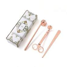 4pcs Candle Tool Set Stainless Steel Candle Cap Tools Kit Including Wick Trimmer, Wick Dipper, Wick Scissors, Suitable For Candle Lovers Candle Accessories Set - Multicolor - View 31