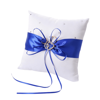 Amias Ring Pillow, 5.91 X 5.91 Inch Wedding Ring Pillow Cushion, Cute Flower Bud Bow Pocket For Wedding Party Decoration, Wedding Ring Pillow, Large Bow Simple Collection, Wedding Party Ceremony Ring Pillow Holder,Christmas