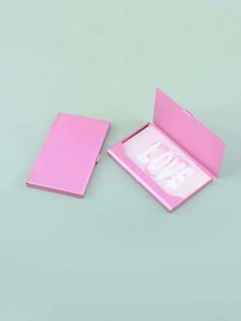 1pc Creative Aluminum Metal Credit Card ID Cash Wallet Case, Business Card Holder, Solid Color - Multicolor - View 5