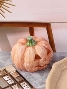 1pc Halloween Smiling Pumpkin House Decoration Ornament For Fish Tank, Office Desk And Home Entrance Best Gifts Birthday Home Decor Halloween Decor Room Decor